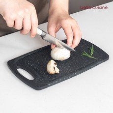 벨라쿠진 블랙 마블 양면 도마 S소 논슬립 사각 커팅보드 796417, 벨라쿠진 블랙 마블 양면 도마 S소 논슬립 사각 커팅보