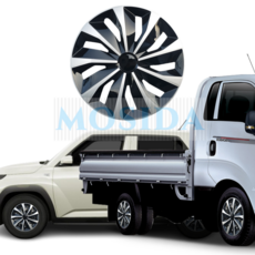 MOSIDA 15-12인치 휠커버 캐스퍼 포터2 봉고3 휠커버 셋트 타이어 휠캡 카라반 밴, 19. 13인치 TT실버/블랙, 1개