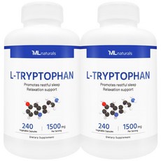 [미국빠른직구] 신제품 마이라이프 내추럴스 L-트립토판 1500mg, 2개, 240정