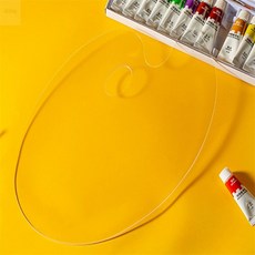 키템 투명 아크릴 팔레트 미술도구