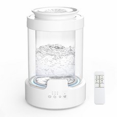 가정용 가열식 가습기 대용량 100도 고온살균 물멍 유리 저소음 3L, 24270, 화이트
