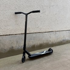 묘기용 킥보드 경량 스턴트 스쿠터 2발 청소년 기술용, C2P 블랙, 1개