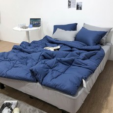 바롱 40수 순면 항균 차렵이불 베개세트 SS