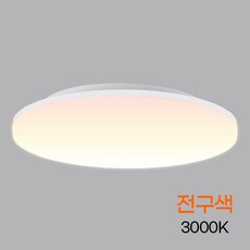 메가맨 원형 슬림 LED 직부등 220mm 18W, 전구색 + 화이트