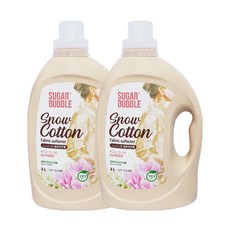 슈가버블 친환경 스노우코튼 섬유유연제, 3L, 2개