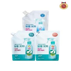 온더바디 온더바디 코튼풋 발을씻자 풋샴푸 리필 500ml x 3개 레몬 자몽 쿨링 중 택1