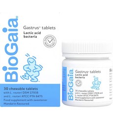 BioGaia 寶乖亞 Gastrus益生菌咀嚼錠, 1罐, 30錠