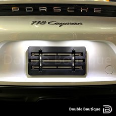Porsche 保時捷 Cayman Boxster 後牌框 車牌框 後車牌轉接架 美規短版 牌照框, 1個