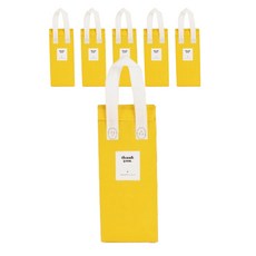 일회용 피크닉 도시락 미니 보냉백 보냉가방 쿨러백 대형 (스티커 포함), 6개, 옐로우
