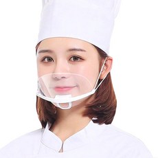 위너스 투명 위생 입가리개 급식 음식점 식당 조리마스크, 40개, 1개입