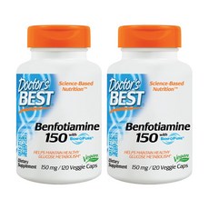 Doctor's BEST 苯磷硫胺素食膠囊 150mg, 120顆, 2瓶