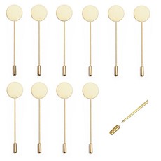 골드색 부토니에 핀대 10개 부토니아 코사지 브로치부자재