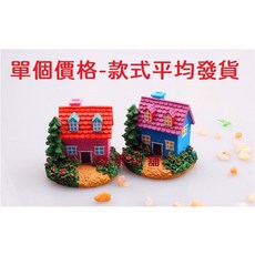 微景小舖 微景觀聖誕節飄雪房子與聖誕樹擺飾, 聖誕樹別墅/單個價格 款式平均發貨