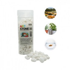 조경스톤 - 화이트(대) 800g 아트스톤 어항 화분돌, 1ml, 1개