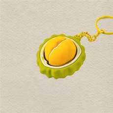 재미있는 미니 푸드 과일 음식 캐릭터 클리커 키캡 키링 피젯 키보드 버튼 딸깍이 토이 스트레스해소 장난감 키홀더 열쇠고리, 두리안 sps608