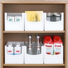 mb.ko 多功能儲藏室收納盒, 白色, 6個