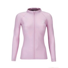 [본사공식]빌라봉 여성 핑크 릴렉스 집업 래쉬가드 (WE21RZ217PEZ)