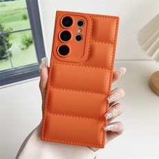 S25 울트라 패딩케이스 핑크 여자 겨울 촉감 S25 컬로 s23 슬림 실리콘 s24, 삼성 갤럭시 S20, 파랑