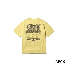 GOODFORIT 韓國AECA Balance Tour 短袖樂團巡演紀念上衣, 1個, 黃M