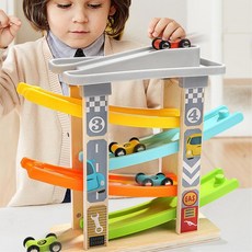 아기 호기심 초소형 나무자동차 점프트렉 길만들기 어린이집