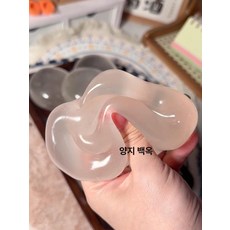 말랑이 왁뿌볼 슬랑이 코코넛 오일 수제 스트레스볼 DIY 선물, 4cm 소형, 1개, 투명화이트제이드