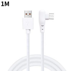 고속 C 타입 충전기 와이어 코드 90 도 엘보 USB C 고속 충전 케이블 안드로이드 삼성 미 화웨이 용 66W 6A, 1M