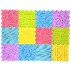 토이머스 패턴 촉감 보드 12p 감각발달 매트 1세트