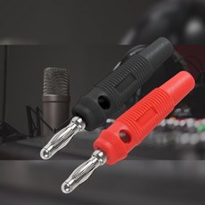 스피커 앰프 바나나 잭 플러그 커넥터 소켓 4mm 고전류 오디오잭, 고전류 바나나 플러그 스피커 단자, 1개