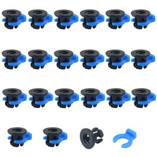 OSVJE 40 팩 액세서리 프린터 사용자/팬을 3D 플라스틱 피팅 커플링 고정 커플러 클립 세트 조인트 위한 4mm 튜브