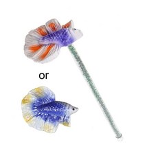 귀여운 장식용 베타 스틱 레진 화려한 훈련용 막대 물고기 티저 장식품, 1개