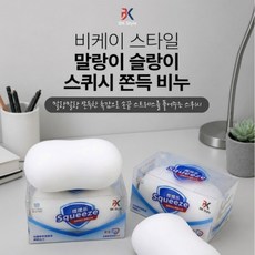비케이 스타일 말랑이 슬랑이 스퀴시 쫀득 비누, 1개, 80g, 화이트 1개, 80g, 화이트
