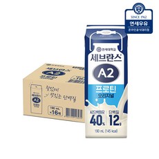 세브란스에이투 연세유업 프로틴 음료 오리지널, 190ml, 16개