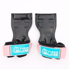 타이거밸런스 헬스그립 헬스스트랩 스트랩, 핑크(로고 민트), 1세트