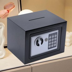 가정용미니금고 금고형저금통 돼지저금통 금색 재물을, 노블블랙 50W