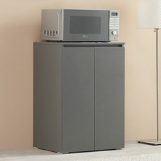 앨빈 심플 수납장 다용도 주방 거실 베란다 커피머신 정수기선반 받침대 낮은 미니수납장 하부장 500, 그레이