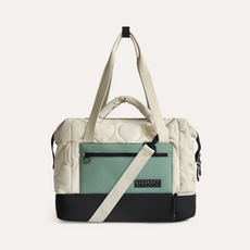 BAGSMART 34公升大容量運動包，多功能旅行健身包，輕巧舒適，多口袋設計, 米色, 1個