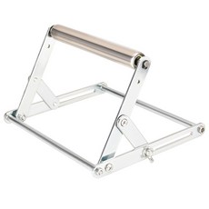 JW종원 접이식 스테인레스 스틸 스탠드 150mm 롤러 조정 가능한 절단기 지지대, 1개