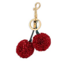 안야힌드마치 cherry-charm pom-pom keyring