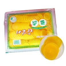 원형 온달 단무지 3kg 대용량 얇게썬 슬라이스 가정 밑 반찬 분식 양식 식당 음식점 업소용, 1개