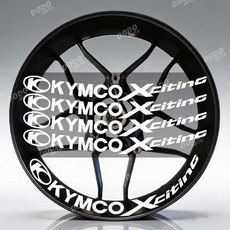 반사 휠 스티커 모토 스쿠터 방수 데칼, 1개, 3. SILVER 01