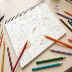 민남매 컬러드로잉북 힐링시간