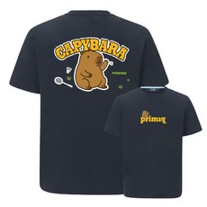 프리미크 카피바라 블랙 BK 남녀공용 반팔 티셔츠 배드민턴옷