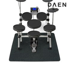 다앤몰 라이트 전자드럼매트 120X100cm 밀림방지 소음 진동방지 흡음 카페트매트, 1개, 레드와인(120x10cm HV라운드)