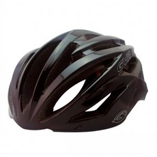 GVR G307 原色系列 自行車安全帽 附鏡片, 亮黑色, 1個