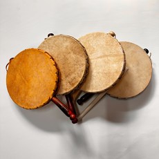 국악기유림 국산 고급 소고 세트 (소고 + 채), 1세트, 황토소고