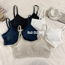 R&A CLOTHES 後扣冰絲涼感無鋼圈細肩帶內搭背心