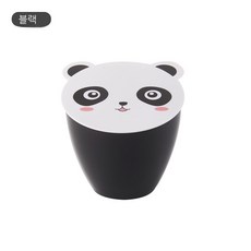 MEIISEO가정용 탁상 미니 휴지통 사무실 책상 다용도 쓰레기통, 블랙 팬더 커버