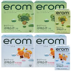이롬 황성주박사의 과채습관 그린 32팩+트로피컬 32팩, 190ml