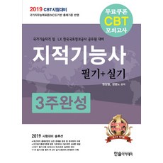 CBT대비지적기능사 필기+실기 3주완성(2019):무료쿠폰CBT모의고사, 한솔아카데미