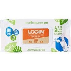 洛格 除臭益菌護理濕巾 犬用濕紙巾 無酒精 抑菌 清潔 除臭 保濕 - 汪喵日總匯, 1個, 狗用-藍(1入/50抽)